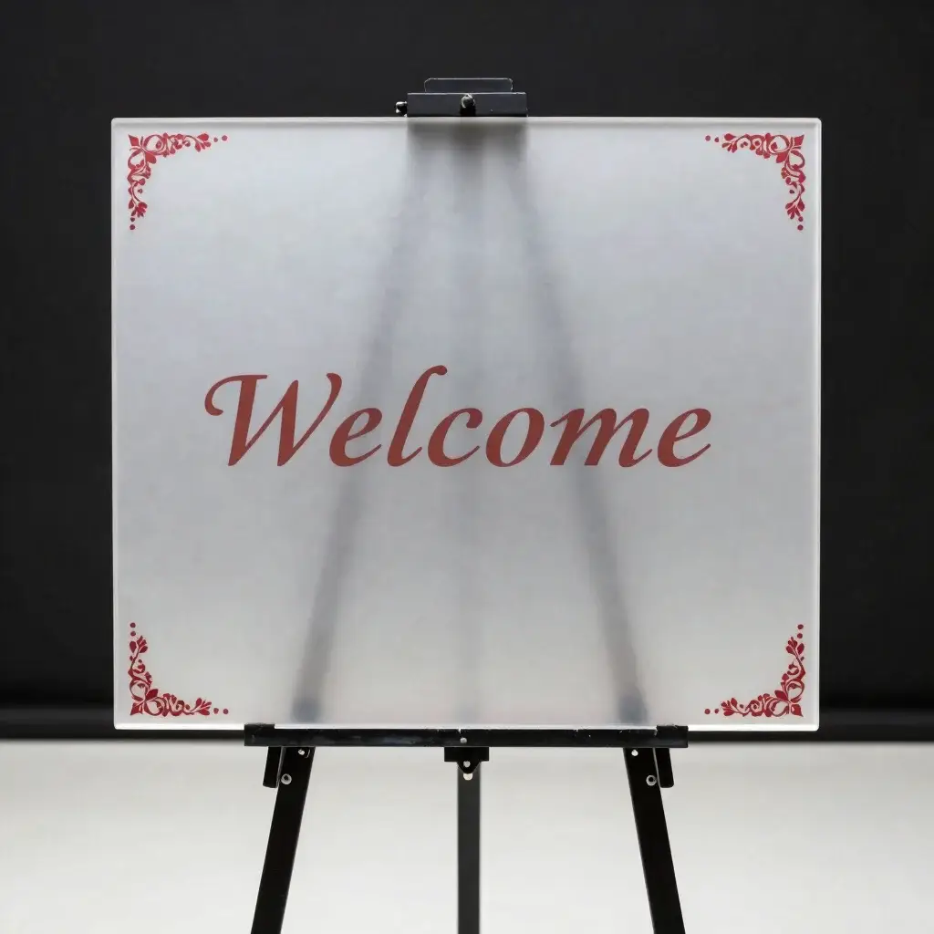 Custom Acrylic Welcome Sign Stand