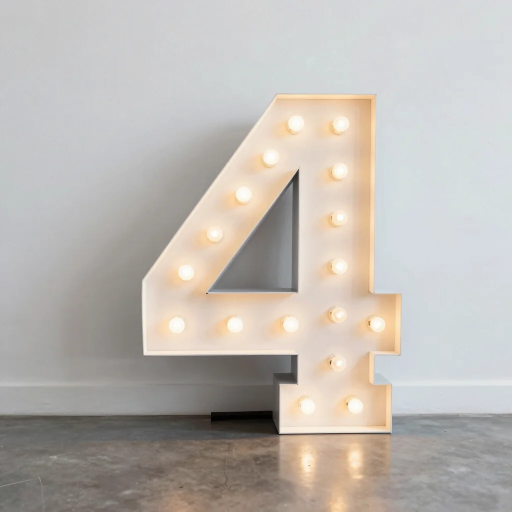 Illuminated Marquee Numbers Rental Set